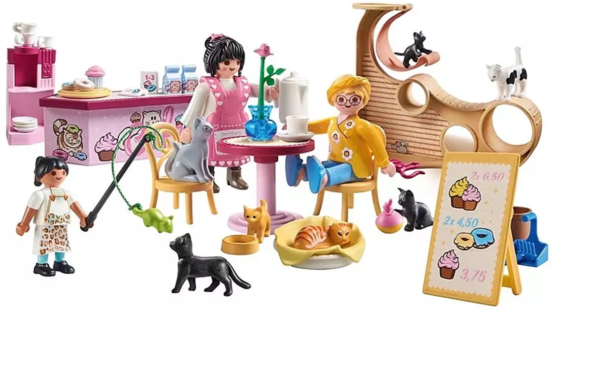 Playmobil My Life Kattencafé 71744 - Multicolor