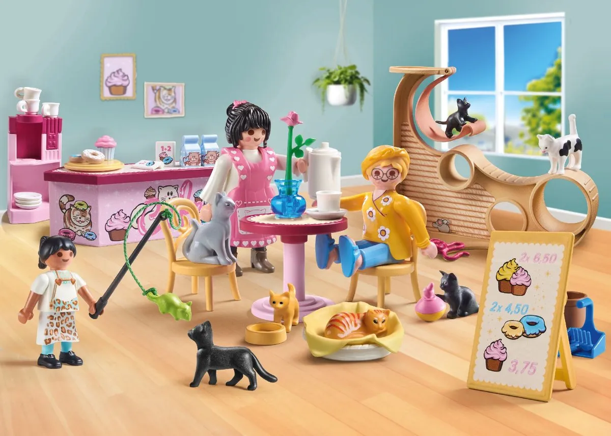 Playmobil My Life Kattencafé 71744 - Multicolor
