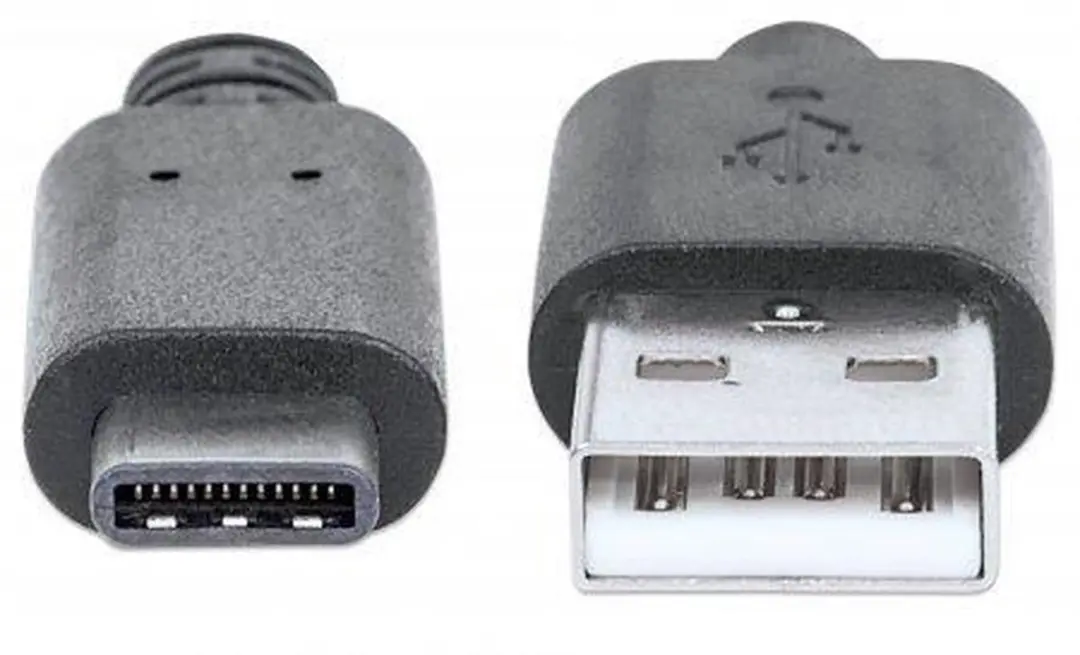 Manhattan USB-C naar USB 2.0 A Kabel 1m - Zwart - afbeelding 6 van 6