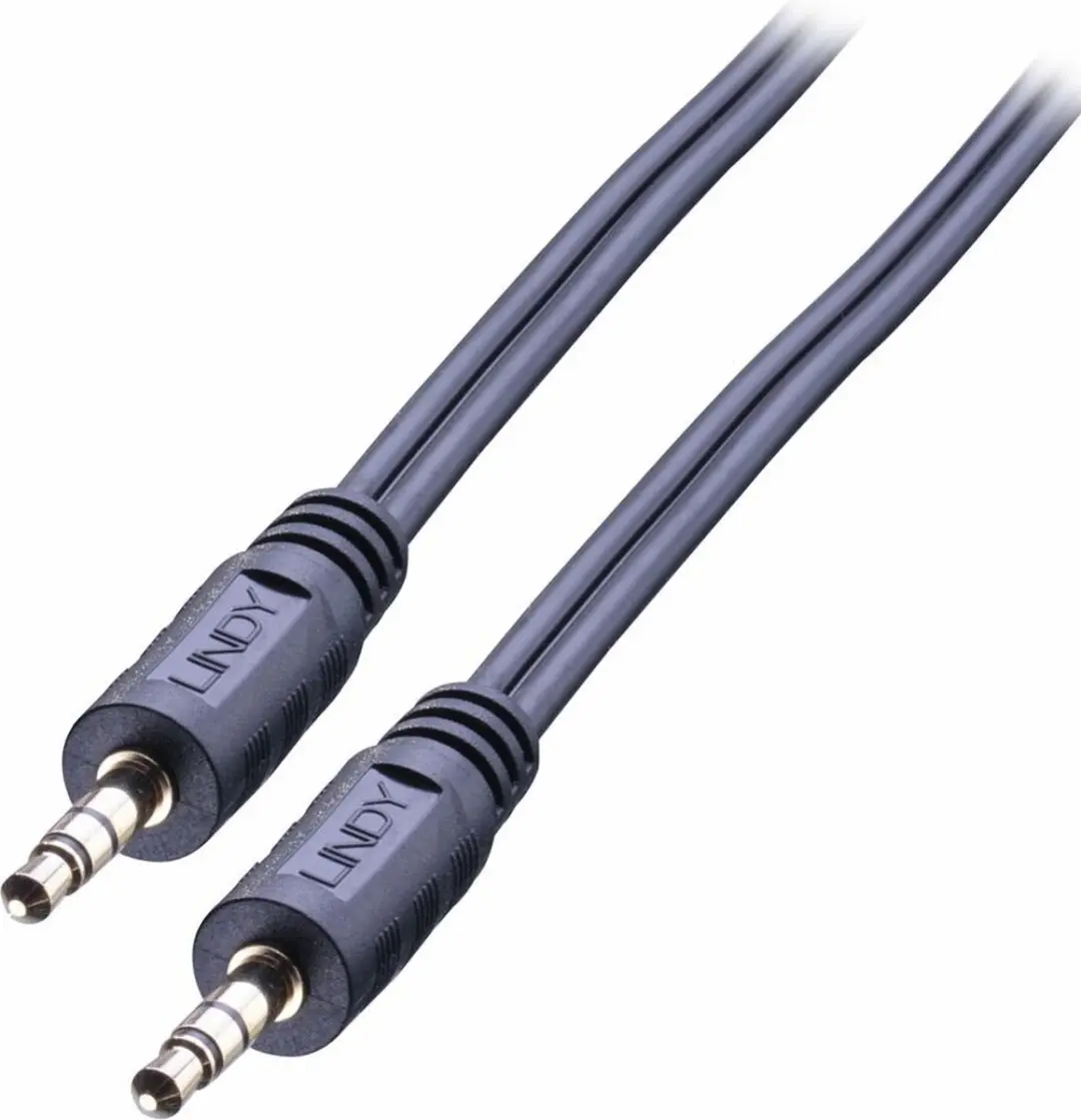 Lindy Premium Audiokabel 3m - 3.5mm naar 3.5mm - Zwart