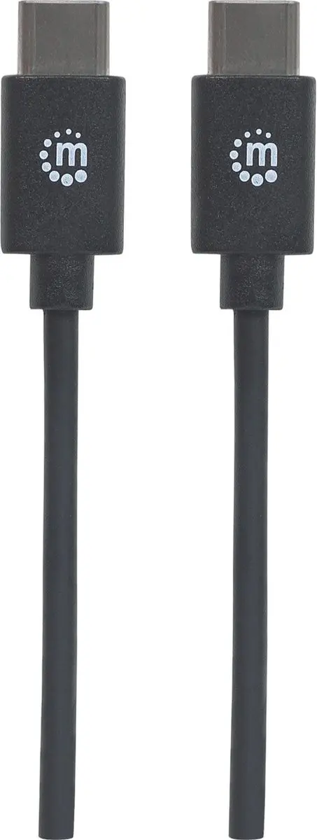 Manhattan USB-C Kabel 354868 - 0,5m - Zwart