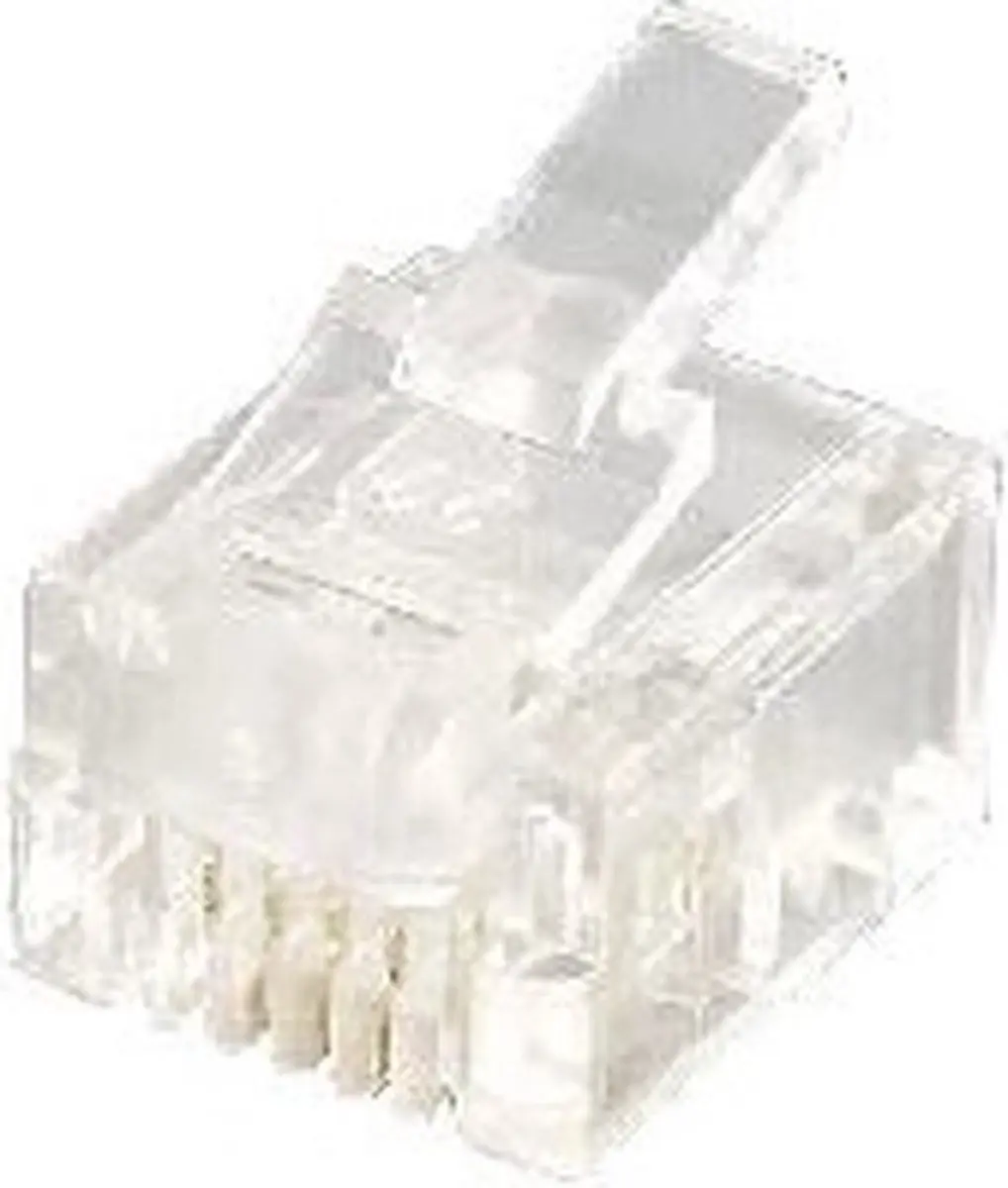 Equip 121121 kabel-connector RJ-12 (6P4C) Transparant