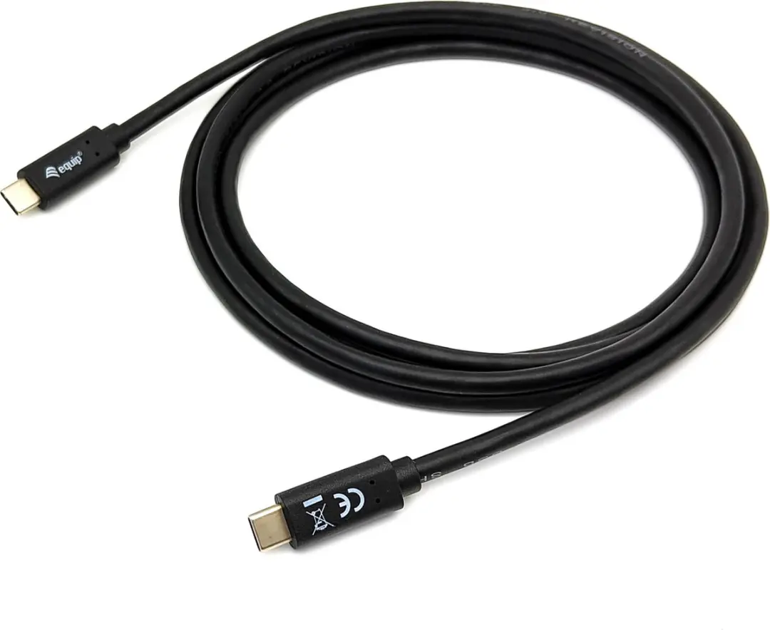 Equip 128346 USB-kabel 1 m USB 3.2 Gen 1 (3.1 Gen 1) USB C Zwart