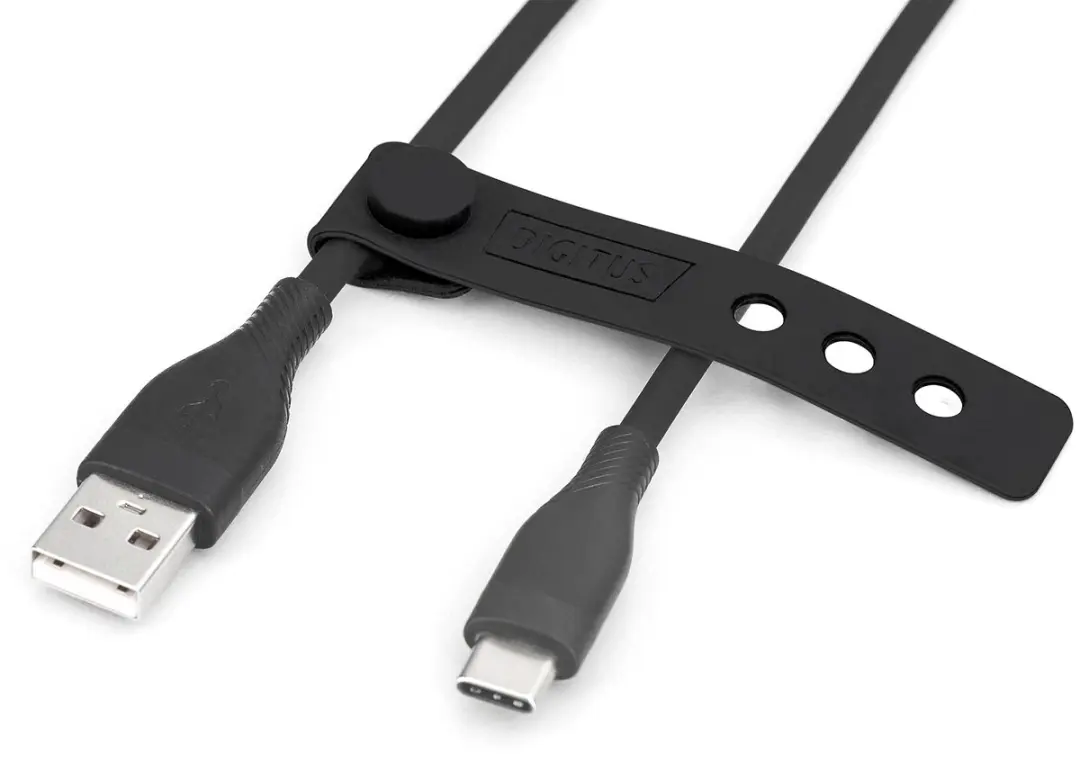 Digitus USB-A naar USB-C Kabel 60W 0,5m - Transparant