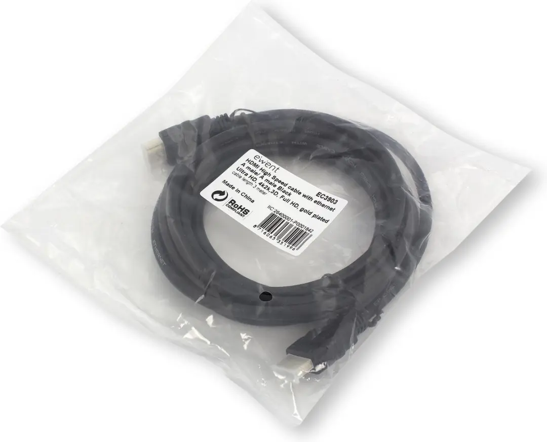 Ewent Eminent HDMI 4K Kabel 3m - Zwart
