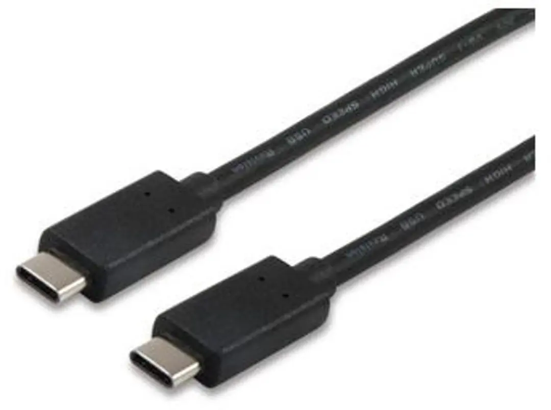 USB-kabel 1 meter USB 2.0 USB C Zwart