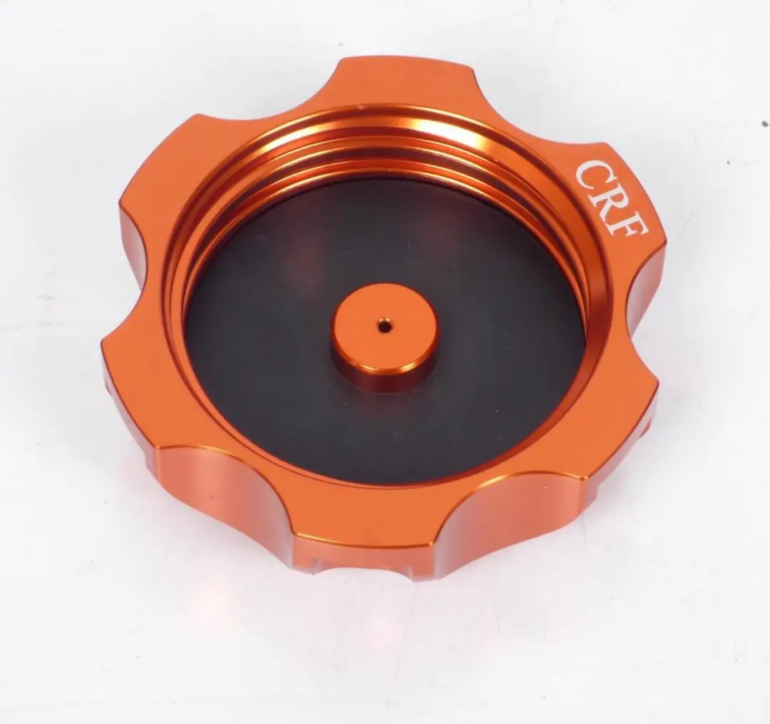 oranje geanodiseerde aluminium tankdop voor honda 50 atv 733-no quad nieuw