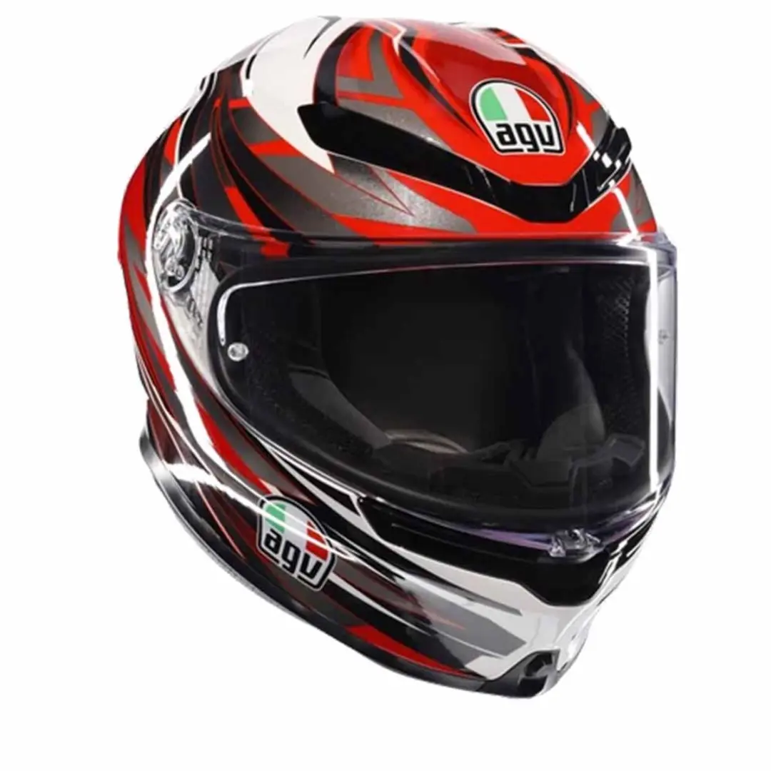 AGV K6 S E2206 Mplk Reeval Wit Rood Grijs Integraalhelm