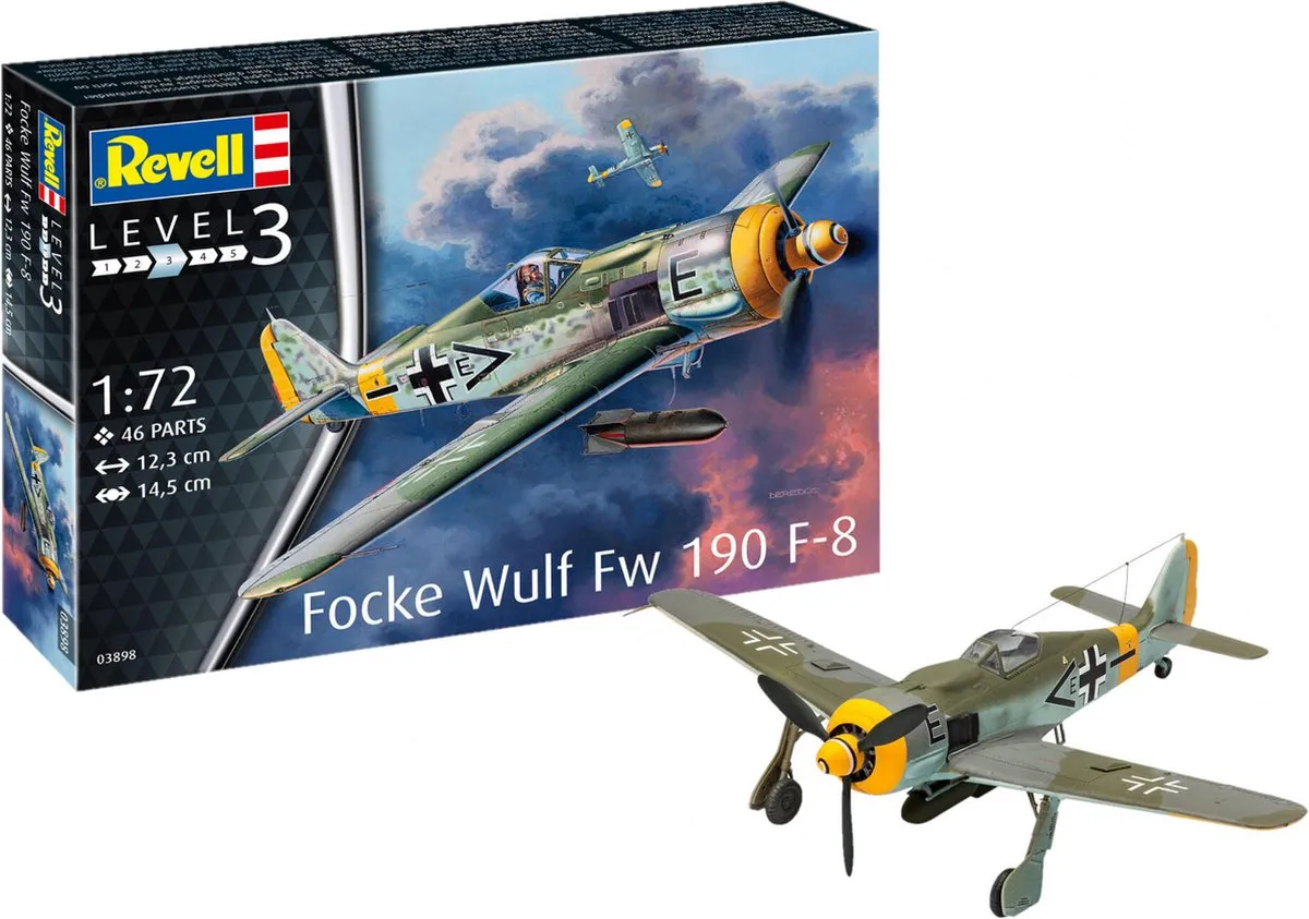 Revell 03898 Focke Wulf Fw190 F-8 Modelbouwpakket 1:72
