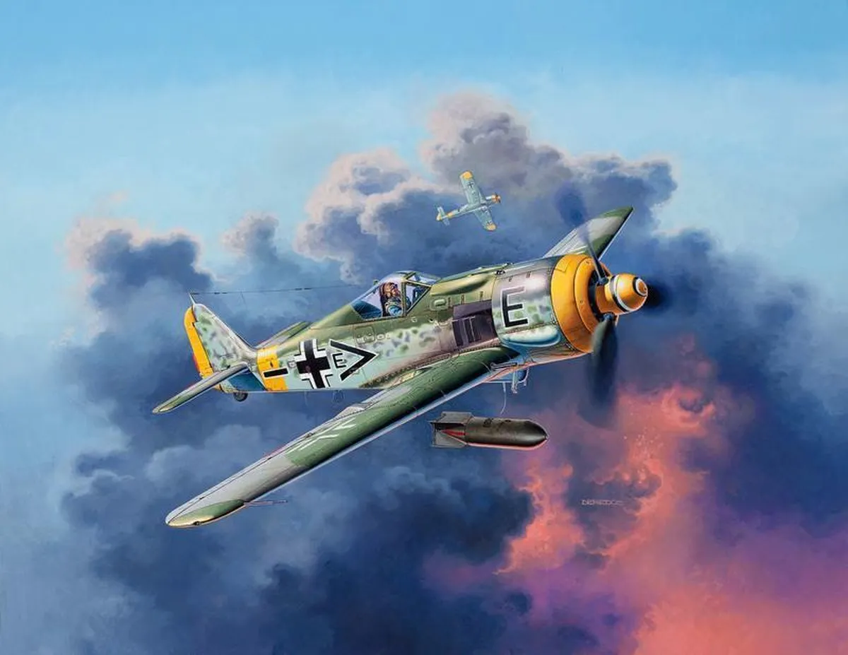 Revell 03898 Focke Wulf Fw190 F-8 Modelbouwpakket 1:72 - Multi