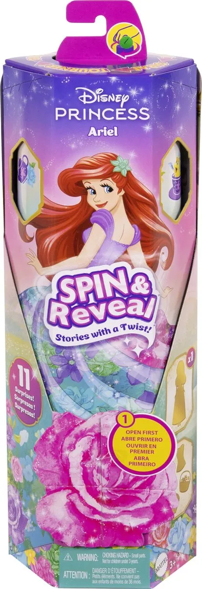 Mattel Disney Princess Spin & Reveal Modepop - 29cm - Verschillende kleuren