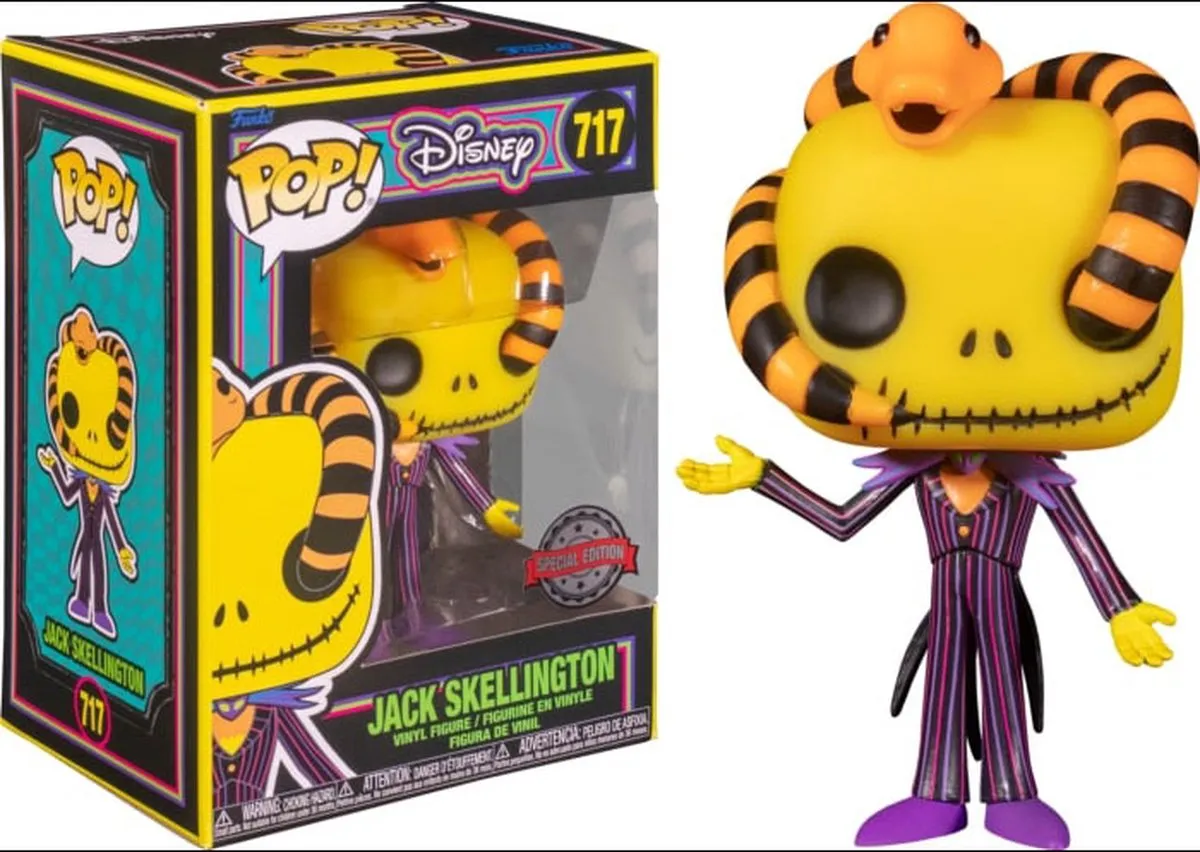 Funko Pop! Disney Jack Skellington #717 Blacklight Exclusief
