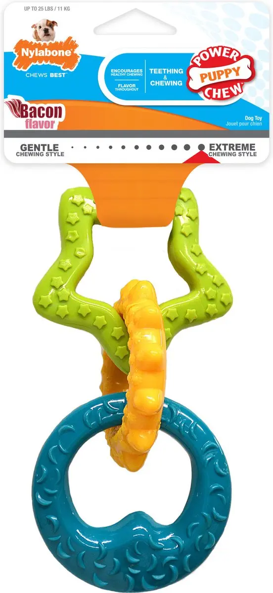 Nylabone puppy chew bijtringen Tot 11 kg