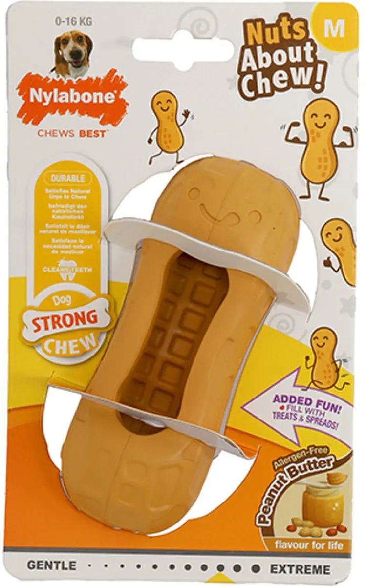 Nylabone Strong Chew Peanut Spread Toy