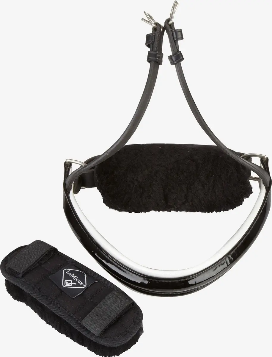 LeMieux Neusriem onderlegger Merino Zwart