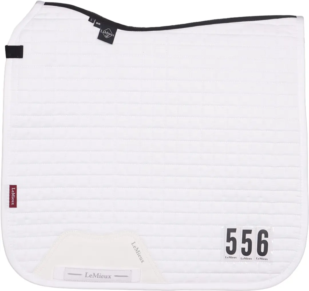 Lemieux Zadeldek Lemieux Cotton Competition Dressage Square Wit