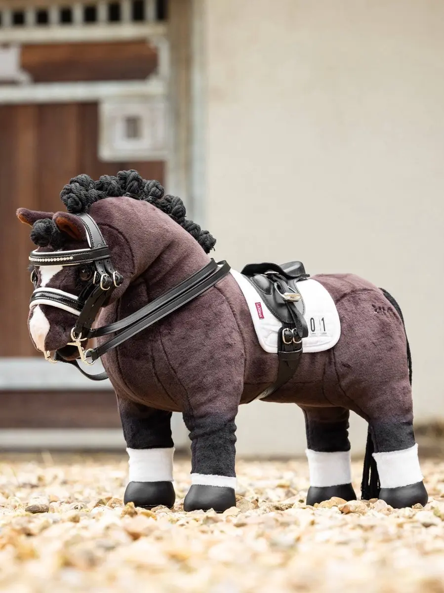 Lemieux Toy Pony Dressage Zadeldek Shetlander - Wit