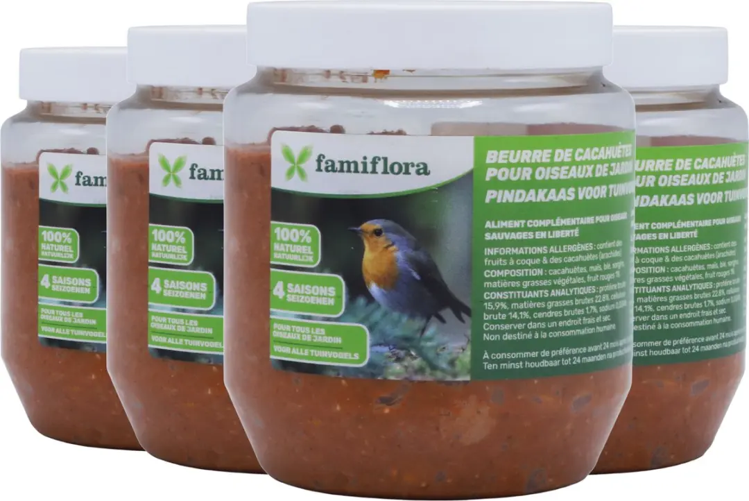 Famiflora vogelpindakaas bosvruchten 4x 350GR