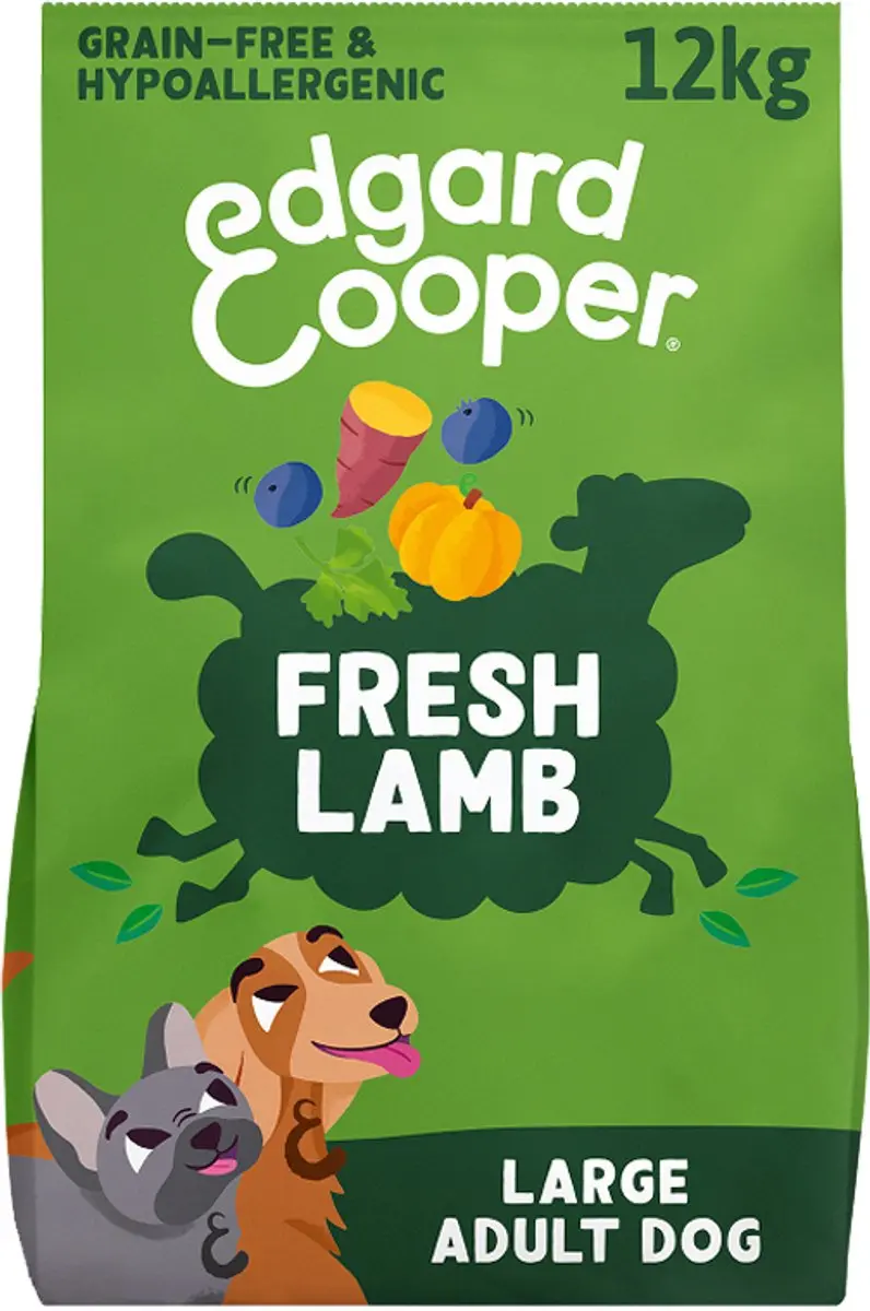 Edgard & Cooper Adult Lam 12kg Hondenbrokken - Graanvrij & Hypoallergeen - afbeelding 6 van 6