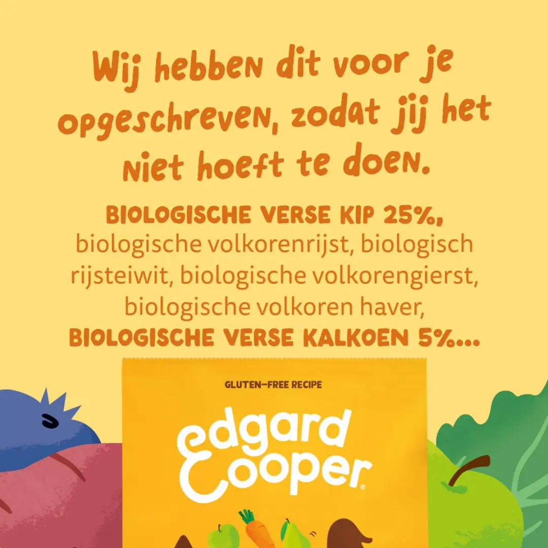 Edgard & Cooper Adult Hondenbrokken Medium Kalkoen & Kip 7kg