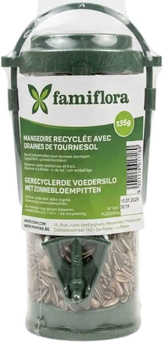 Famiflora Voedersilo Zonnebloempitten - 2 Stuks 270g
