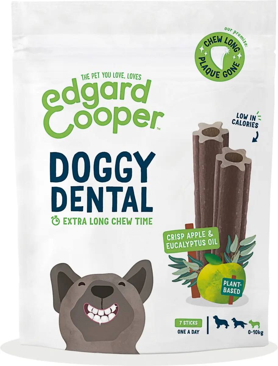 Edgard & Cooper Doggy Dental Appel Hondensnacks S