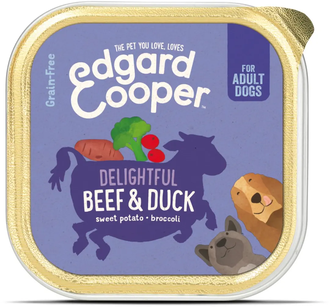 Edgard & Cooper Kuipje Honden Natvoer Rund