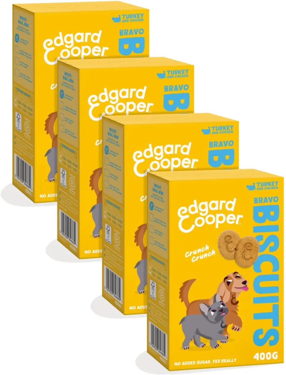 Edgard & Cooper Kalkoen Bravo Biscuits