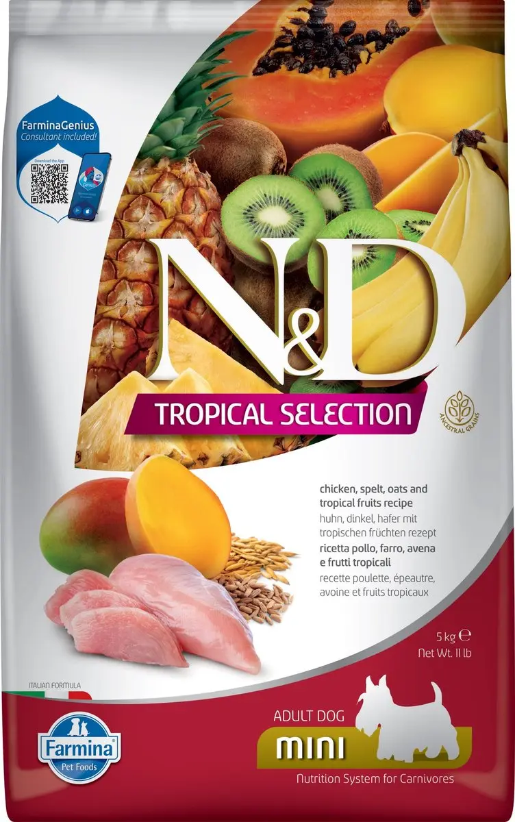 N&D Tropical hondenvoeding Kip small breed 5 kg