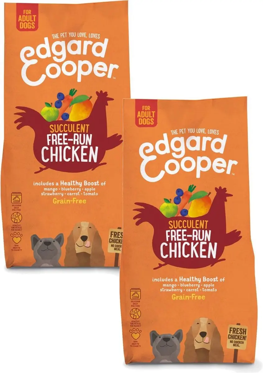 Edgard & Cooper Free-Run Chicken Adult Kip&Mango&Bessen
