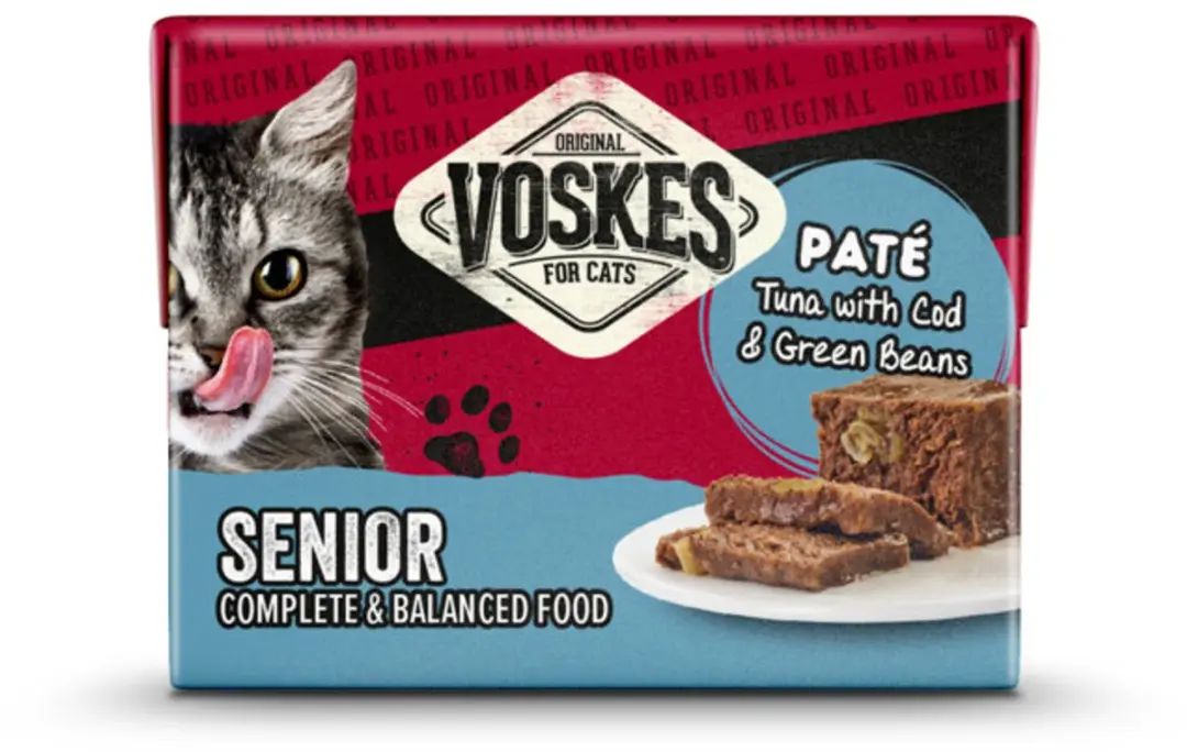 Voskes Original Paté Senior Tonijn & Kabeljauw & Sperziebonen