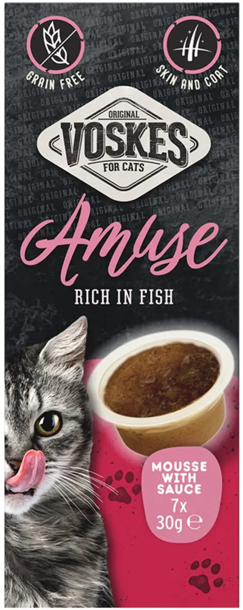 Voskes Kattensnack Mousse Vis in Saus
