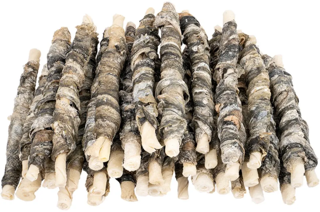 Voskes Hondensnack Rawhide Sticks Vis - 40 Stuks