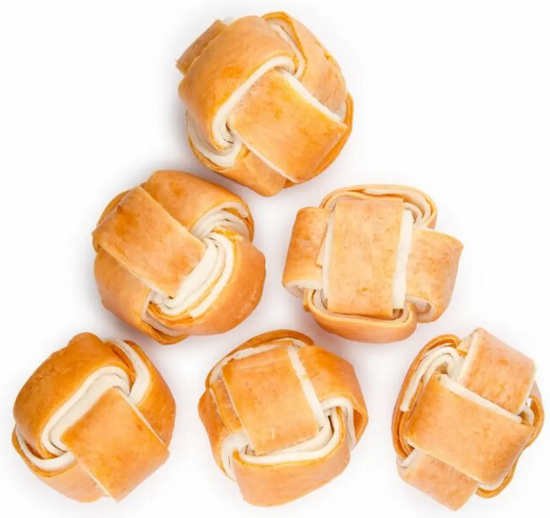 Voskes Hondensnacks Bal White Kip - 6 Stuks