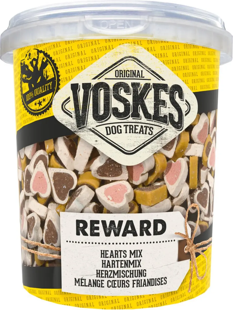 Voskes Hondensnack Training Mix Hart - 12x500g