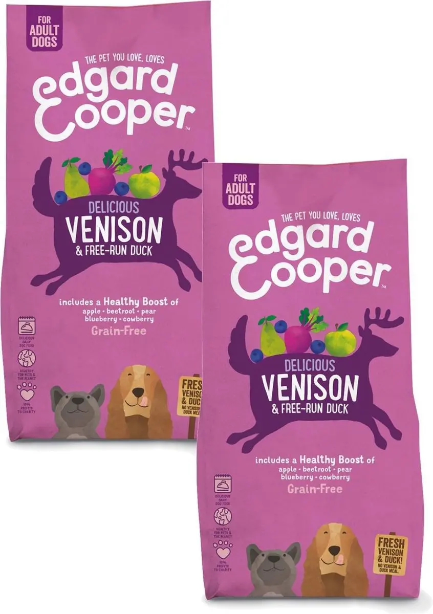Edgard & Cooper Delicious Venison Adult Hert&Eend&Appel