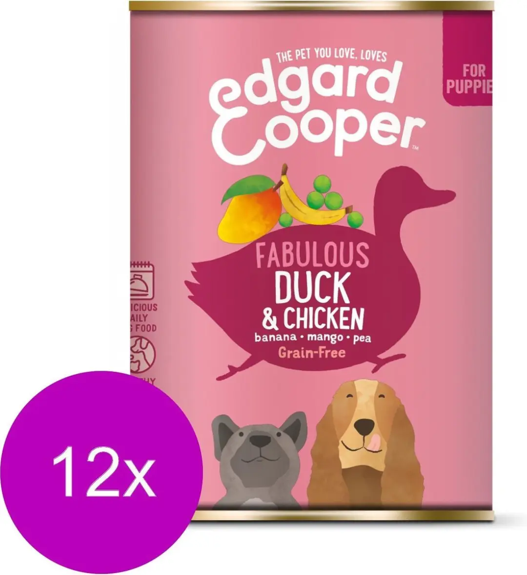 Edgard & Cooper Blik Duck Chicken Puppy