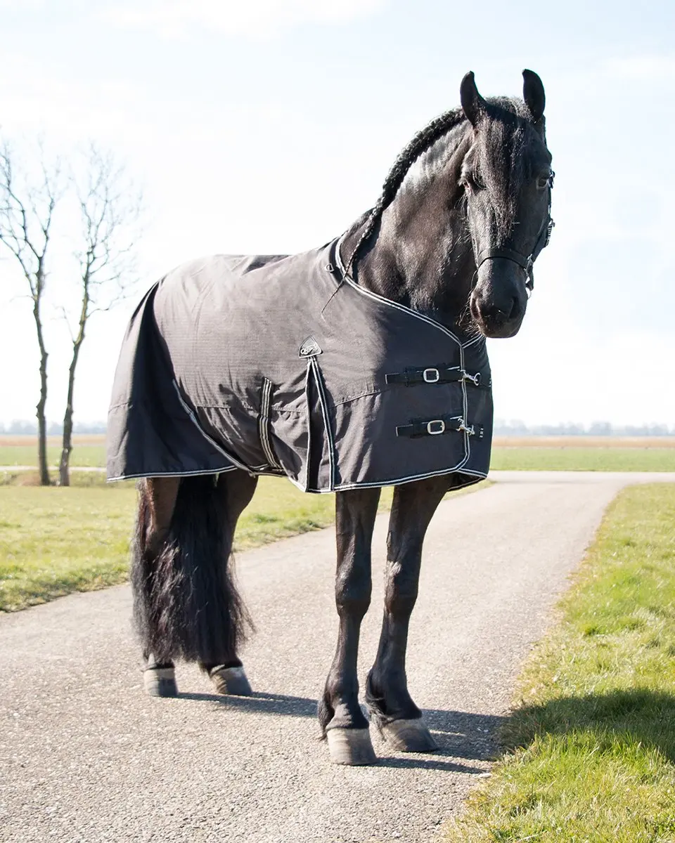 QHP Turnout XL Deken - 175cm Zwart