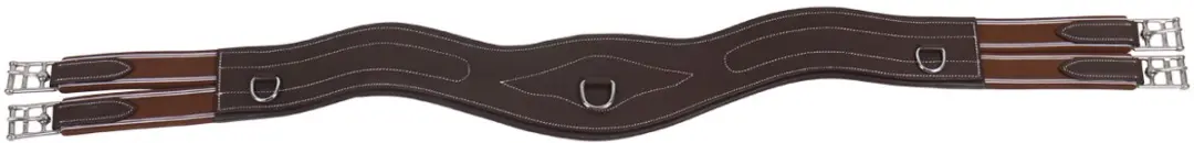 QHP Singel Leer Luxe Stiksel D.Brown