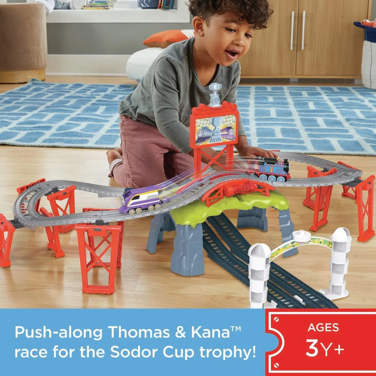 Fisher Price Thomas & Friends Racebaan Sodor Cup HFW03 - Meerkleurig