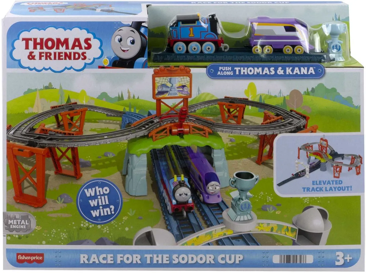 Fisher Price Thomas & Friends Racebaan Sodor Cup HFW03 - Meerkleurig