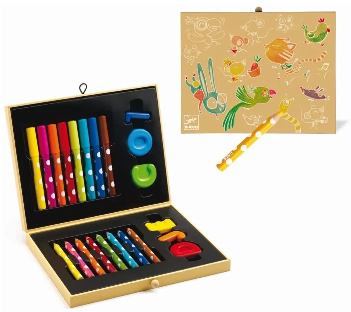 Djeco Box of Colors Creatieve Tekenset - 23 Stuks - Meerkleurig