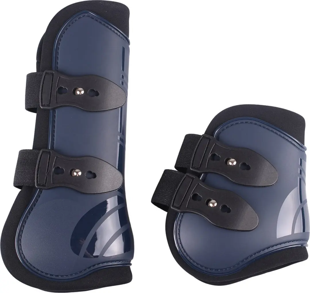 QHP Peesbeschermerset Donkerblauw - Cob - afbeelding 6 van 6