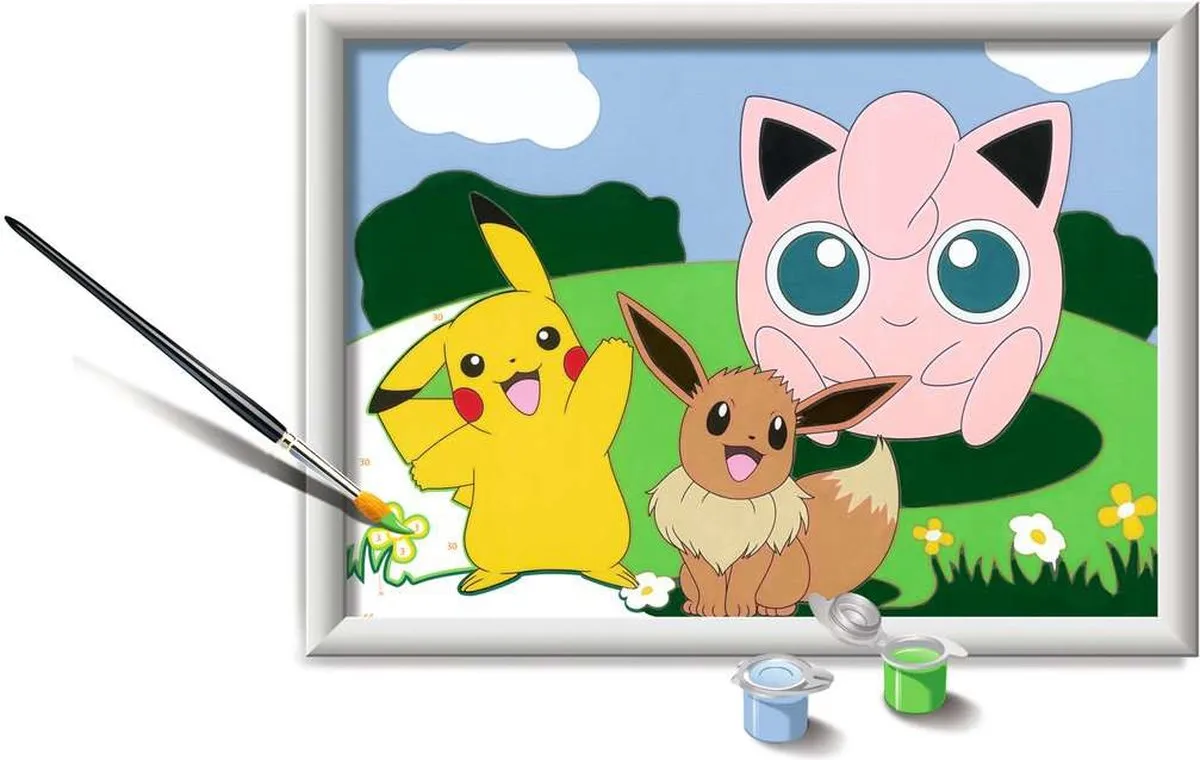 Ravensburger Schilderen op nummer Pokémon Multicolor