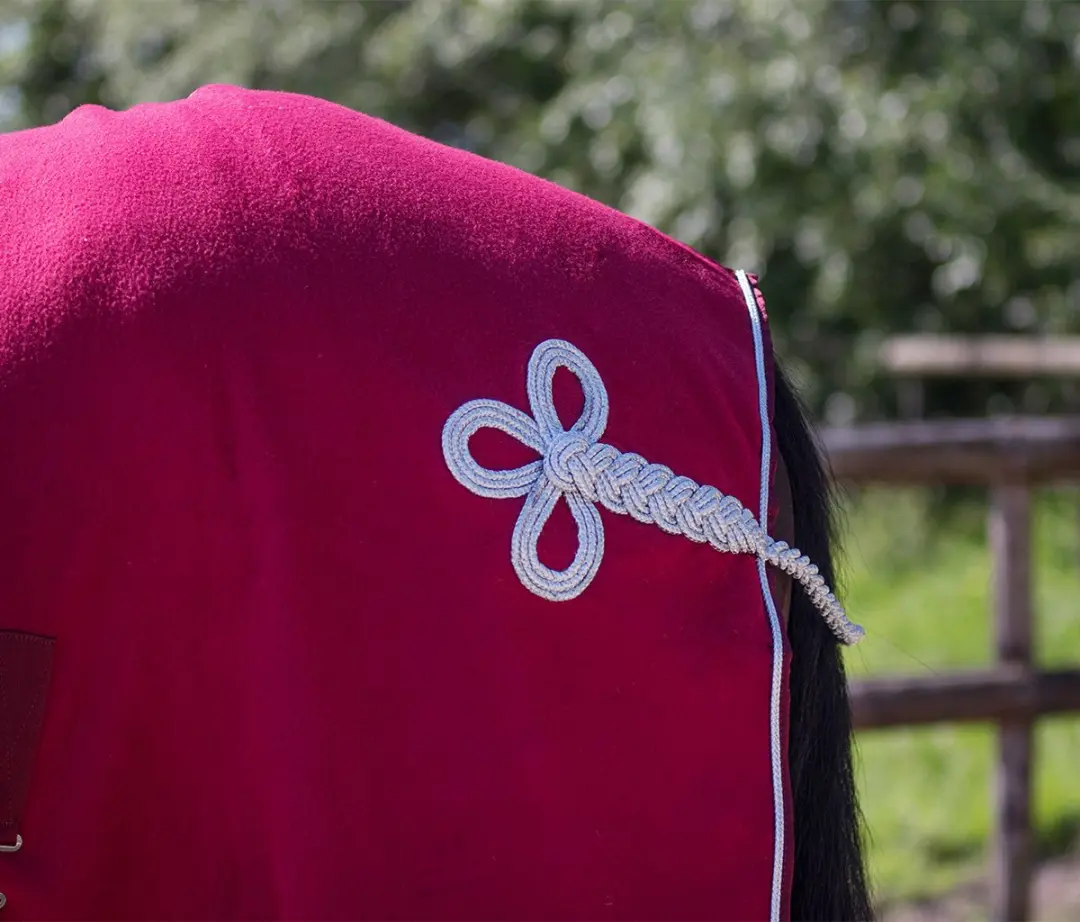 QHP Zweetdeken Donkerrood 135cm - afbeelding 6 van 6