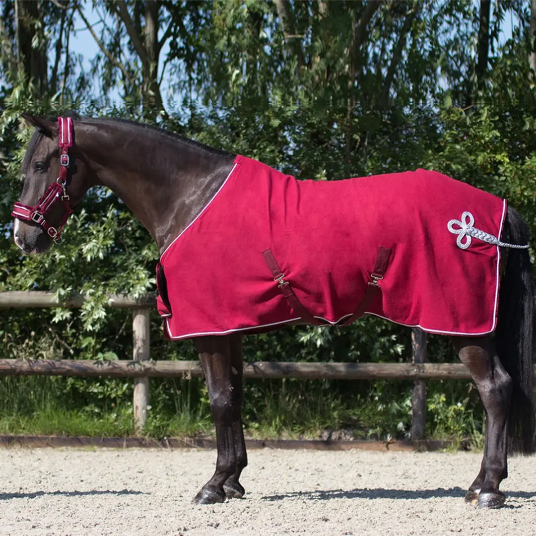 QHP Zweetdeken Donkerrood 135cm