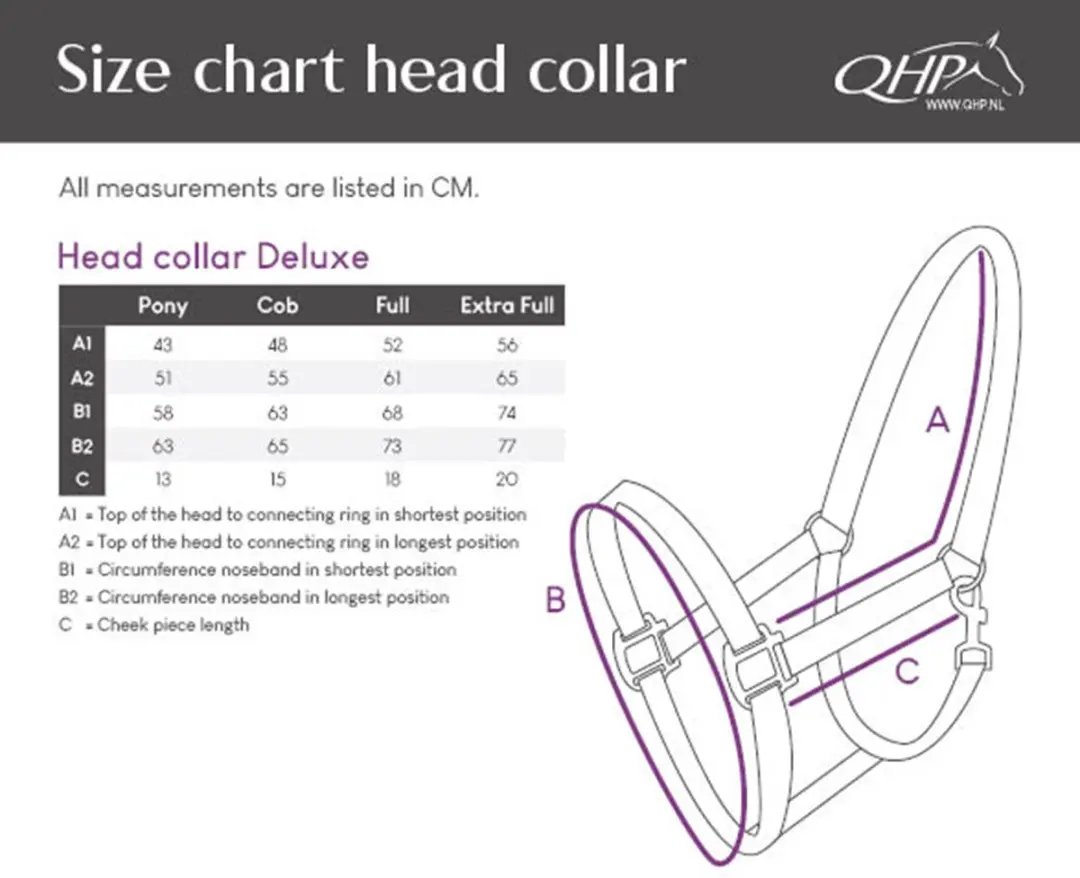 QHP Halster Deluxe Full - Zwart