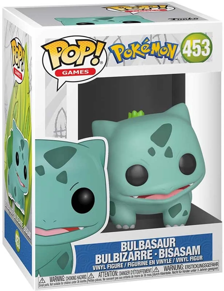 Funko Pop Pokémon Bulbasaur #453 - 9,5 cm