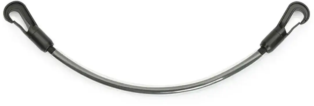 QHP Geplastificeerd Staartkoord - 40cm - Zwart - afbeelding 2 van 2