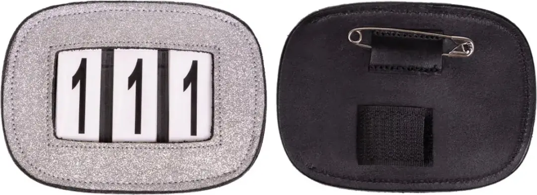QHP Nummerhouder Shine - Zilver - afbeelding 3 van 6